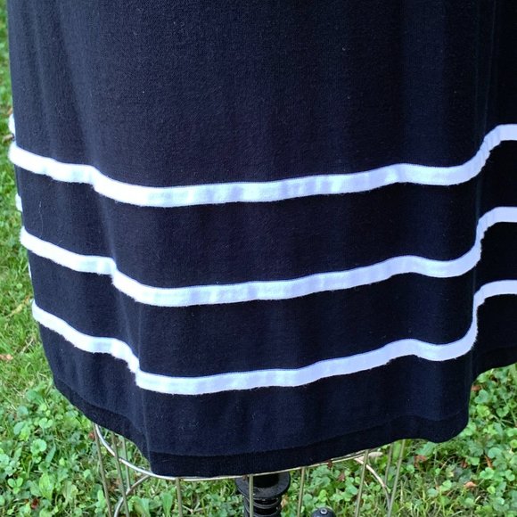 TOP-RATED SELLER! Sonia Rykiel Navy and White 100% Cotton Dress - Picture 3 of 11